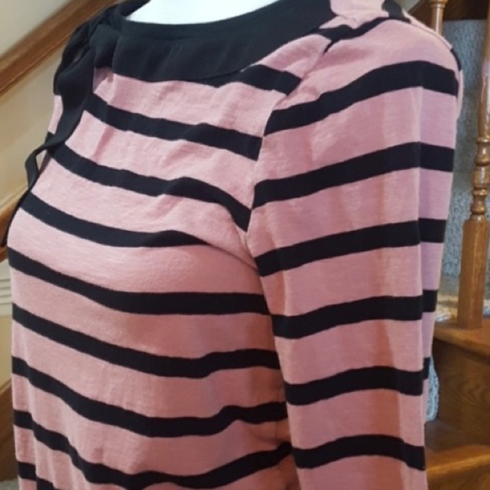 Loft Striped 3/4 Sleeve Shirt - Picture 3 of 7